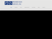 Tablet Screenshot of premiersignservice.com